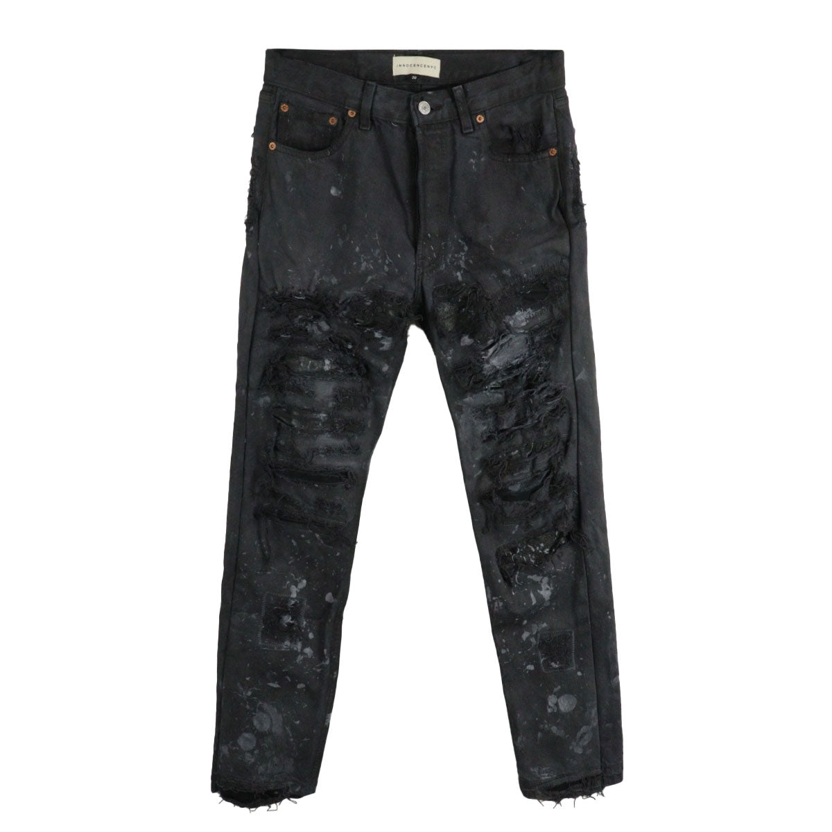 DESTROY LEATHER DENIM PANTS 30B | Why are you here?