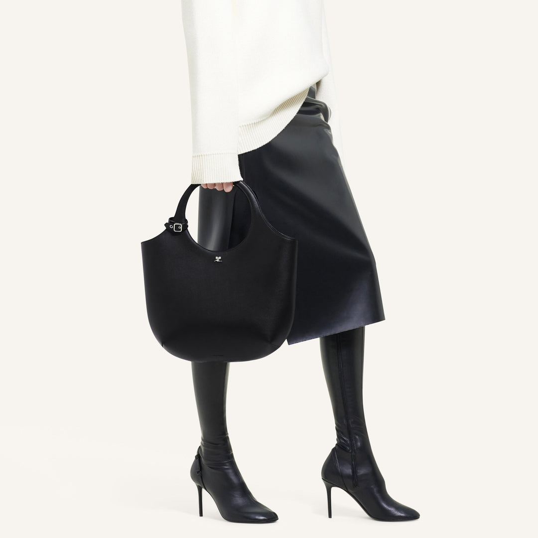 COURREGES - MEDIUM HOLY LEATHER BAG