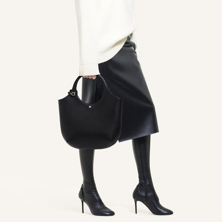 COURREGES - MEDIUM HOLY LEATHER BAG
