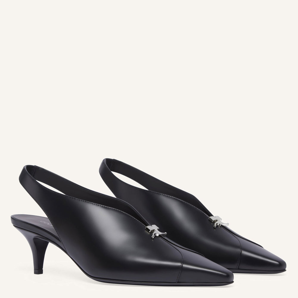 COURREGES - LEATHER SLINGBACKS