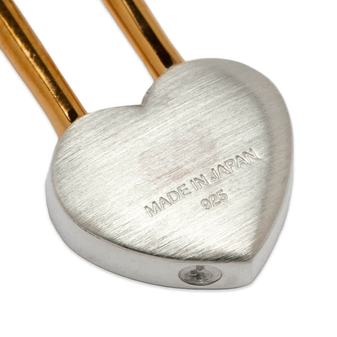 AMBUSH® - SMALL HEART PADLOCK EARRINGS