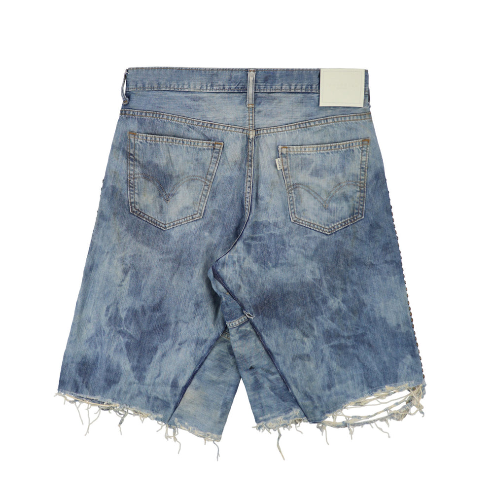 INNOCENCE NY - BAGGY STUDS DENIM  SHORTS【34】