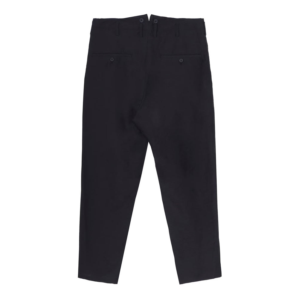 Yohji Yamamoto - Ry/Ny/Cu LAWN SUSPENDER SLIM PANTS