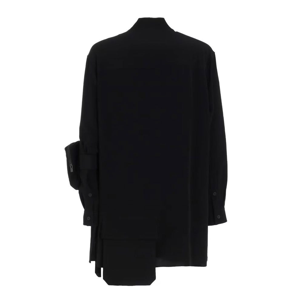 Yohji Yamamoto - TA TUXEDO STAND COLLAR POCKET BLOUSE