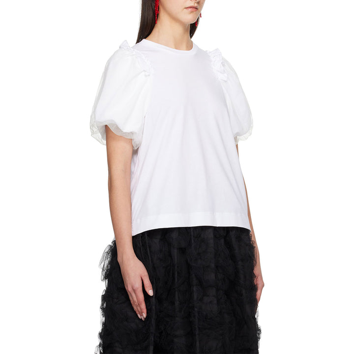 Simone Rocha - Puff Sleeve Frill T-shirt w/turbo