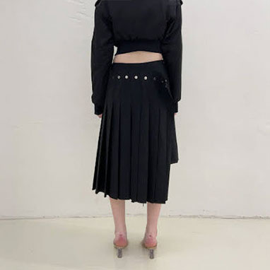 Rokh - DOUBLE LAYER PLEATED SKIRT