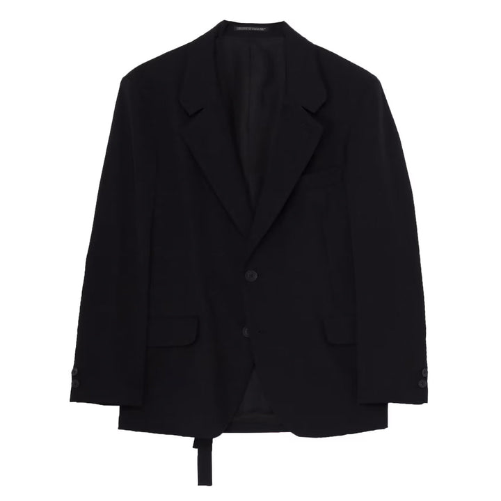 Yohji Yamamoto - WOOL GABARDINE INNER BELT JACKET