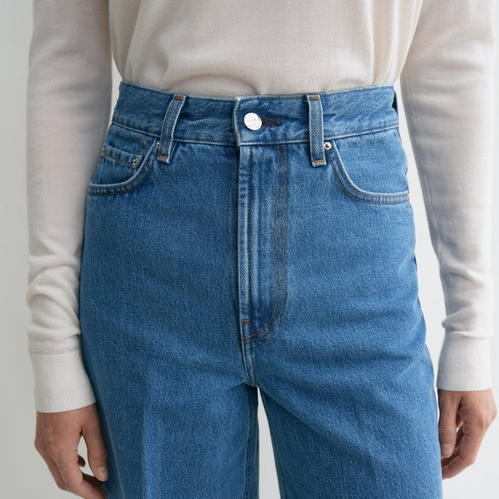 TOTEME - Wide leg denim vibrant blue
