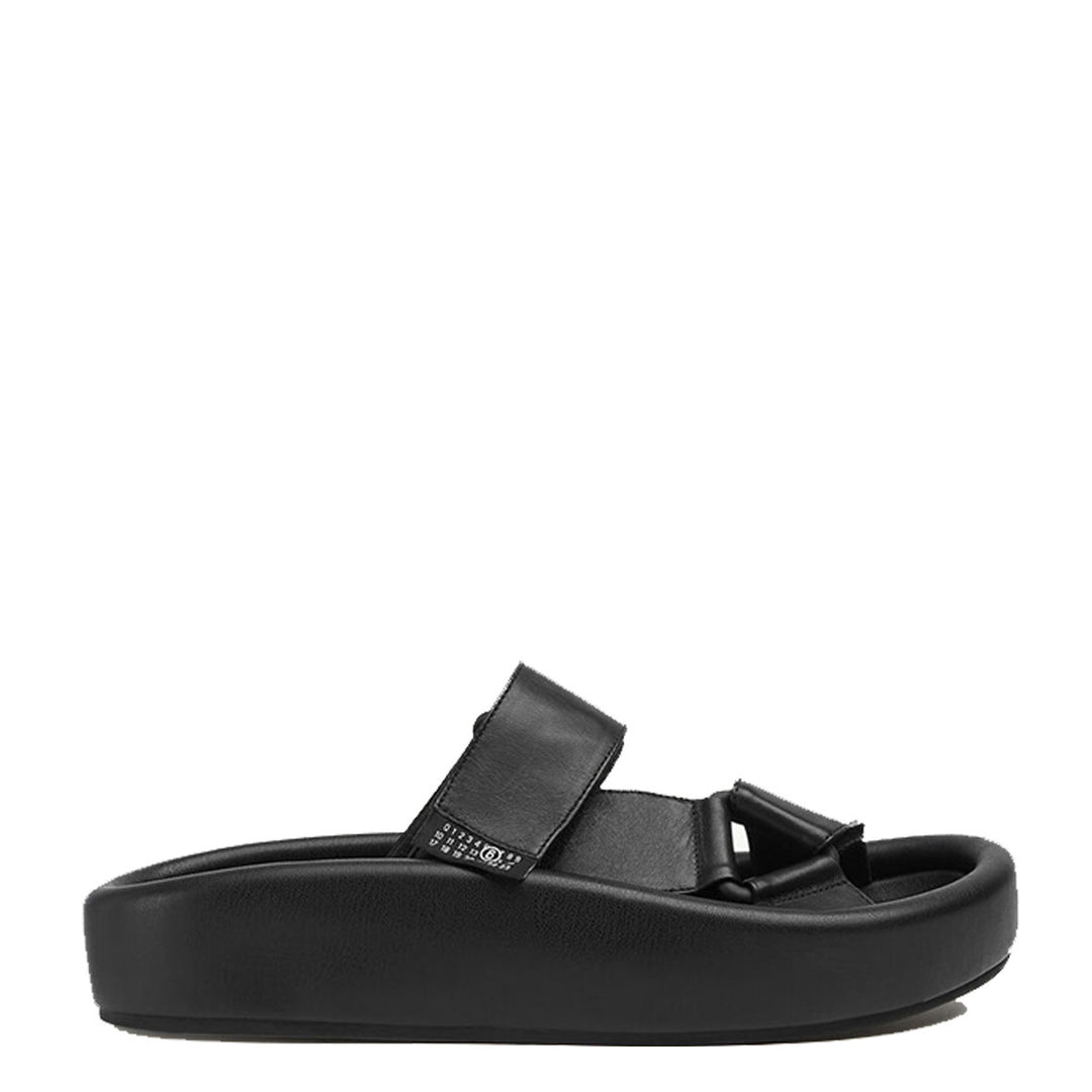 MM6 Maison Margiela - プラットフォーム ウェビングスリッポンサンダル