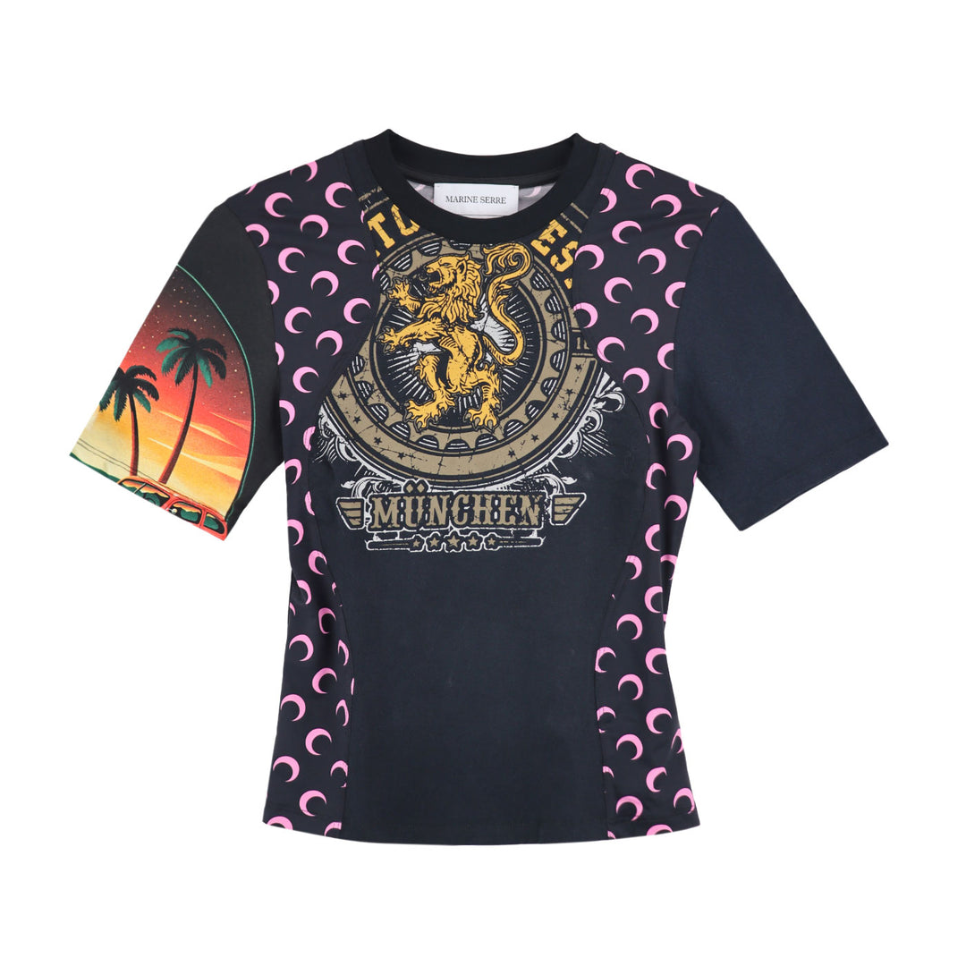 Marine Serre - Regenerated Graphic Jersey Baby Fit T-Shirt【S size】