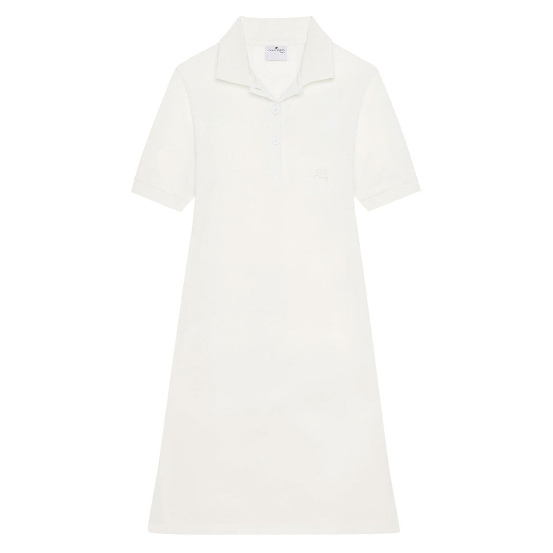 COURREGES - MINI PIQUÉ POLO DRESS