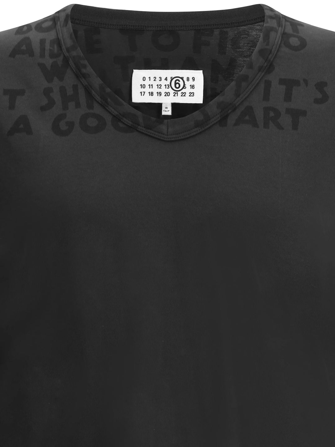 MM6 Maison Margiela - Vネック SIDA Tシャツ