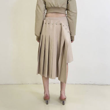 Rokh - DOUBLE LAYER PLEATED SKIRT