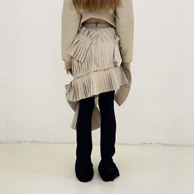 Rokh - BROKEN PLEATS SKIRT