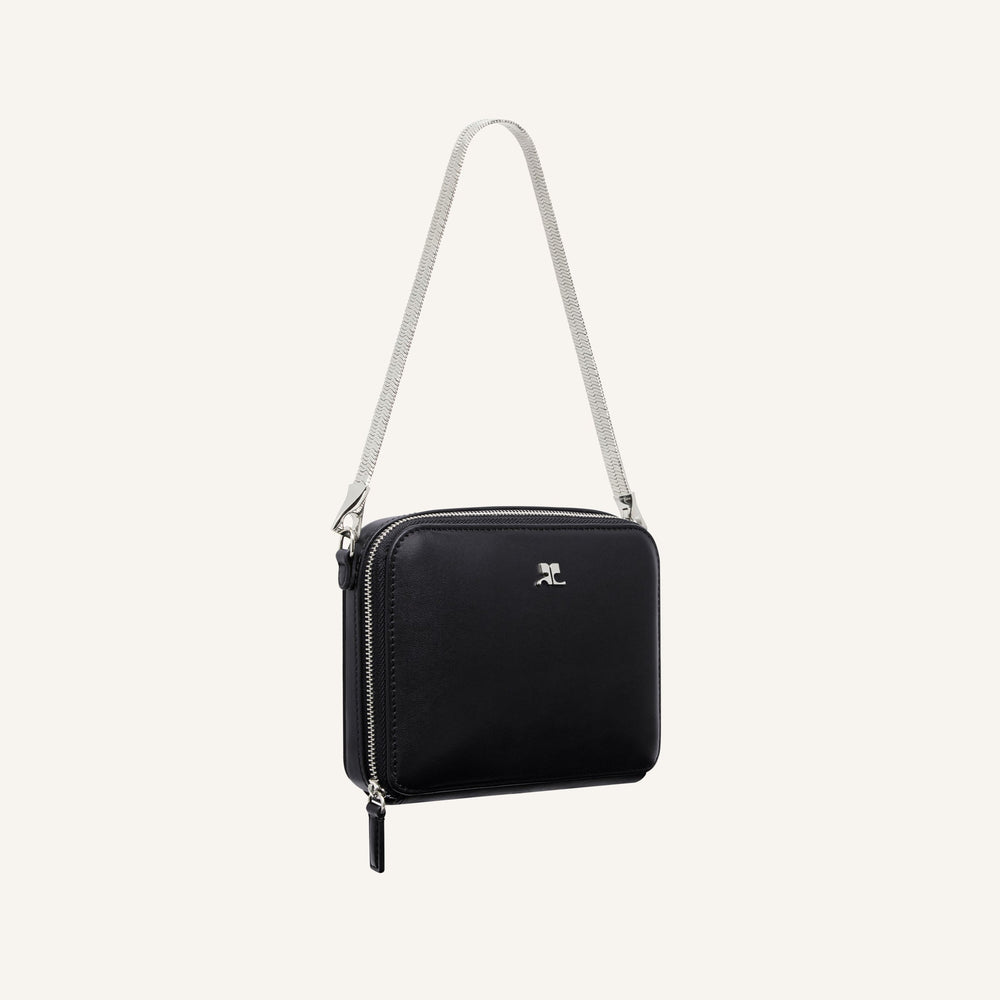 COURREGES - CLOUD CHAINED LEATHER BAG