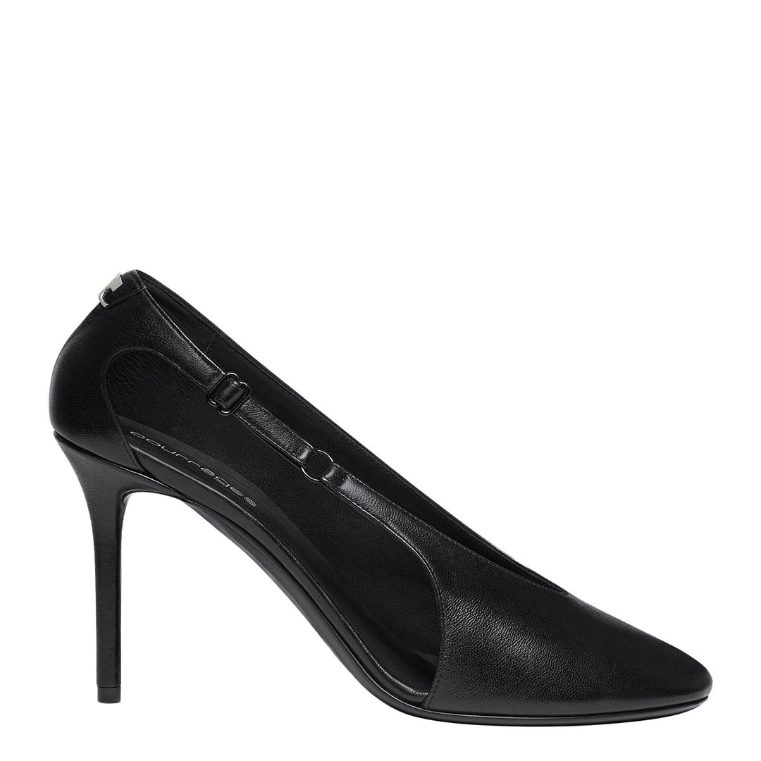 COURREGES - OBLIQUE LEATHER STILETTOS