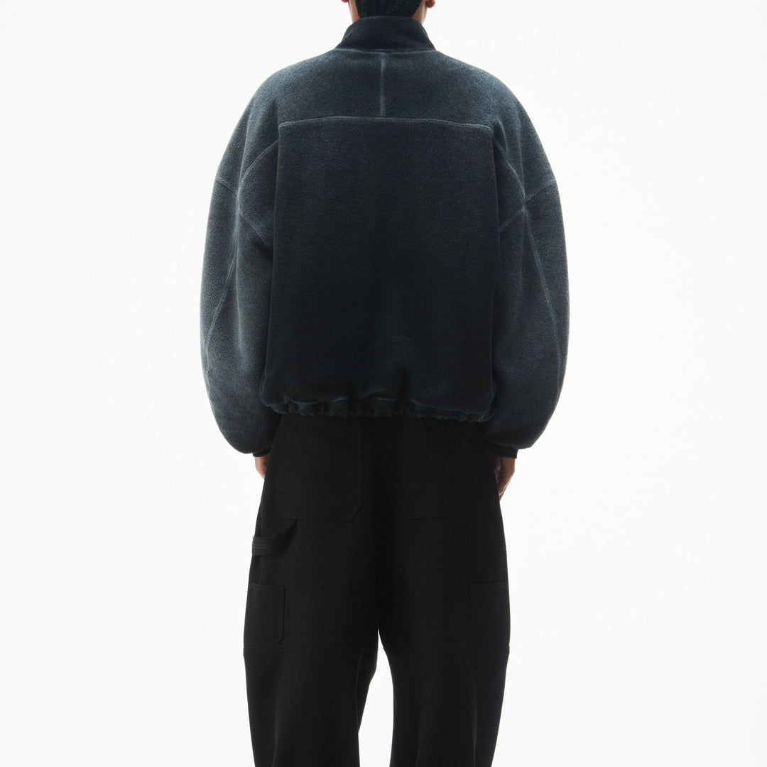 Alexander Wang - コットン オーバーサイズ ジップアップ フーディー