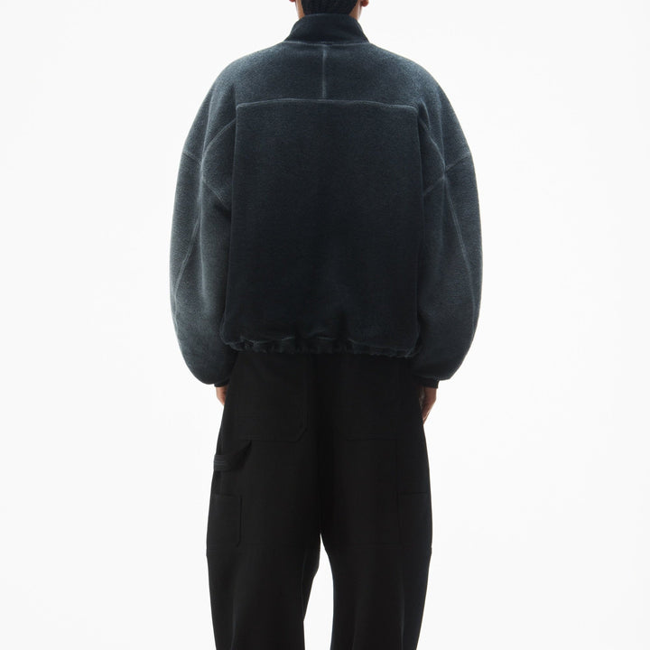 Alexander Wang - コットン オーバーサイズ ジップアップ フーディー