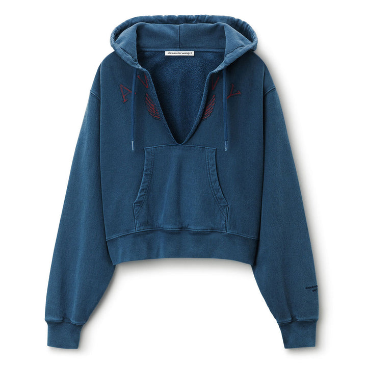 Alexander Wang - ディストレスト コットンフーディー