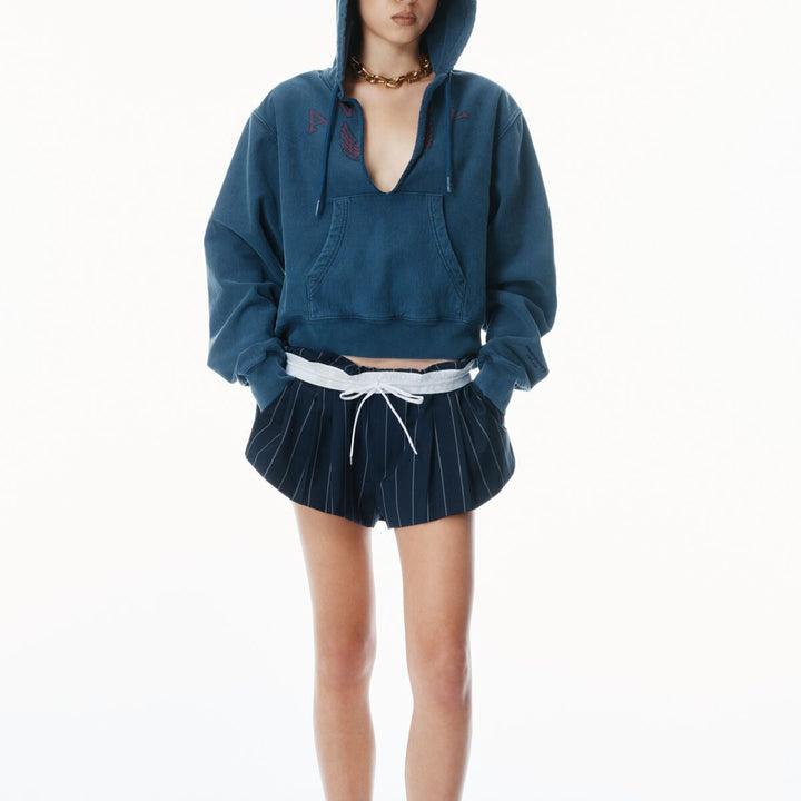 Alexander Wang - ディストレスト コットンフーディー