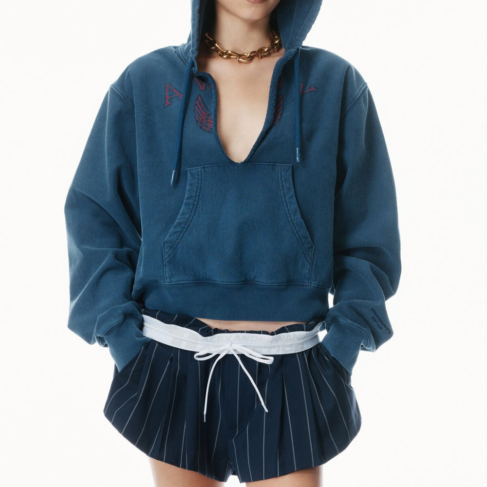 Alexander Wang - ディストレスト コットンフーディー