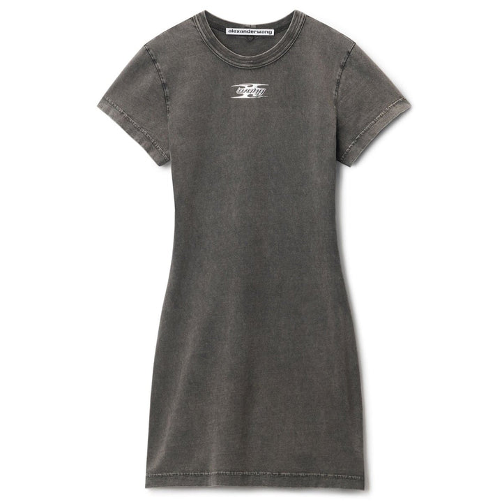 Alexander Wang - ブレード エンボスロゴ コットン ミニドレス