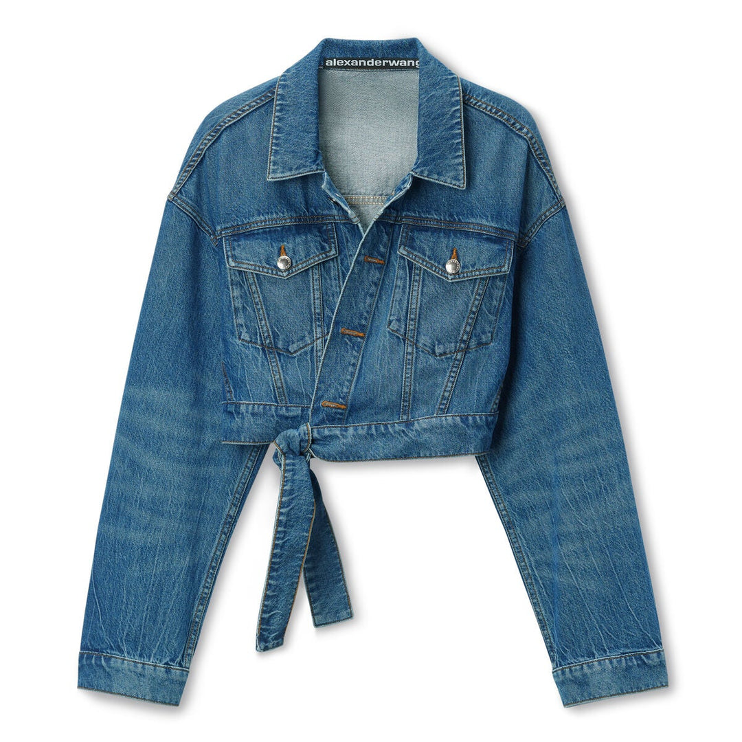 Alexander Wang - リジェン コットンデニム ラップジャケット