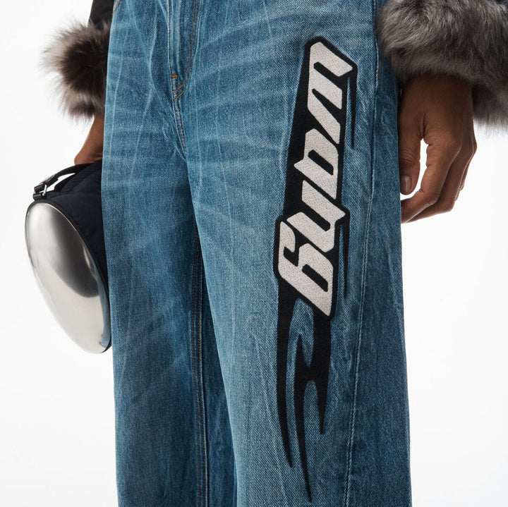 Alexander Wang - ブレード エンボスロゴ バルーンジーンズ