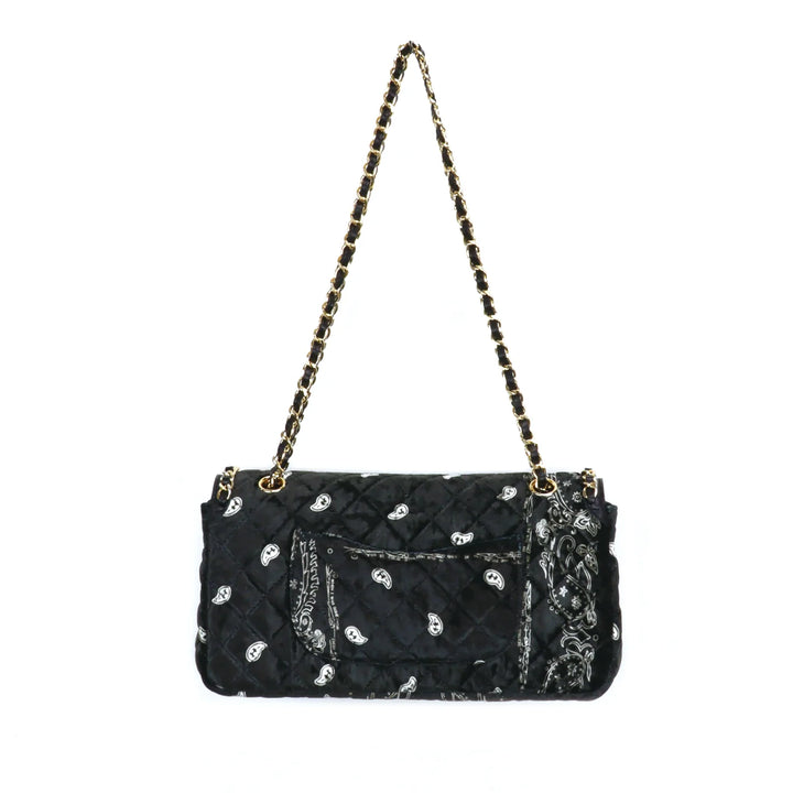 THE WORLD IS YOURS - Paisley Quilting Chain Bag 30(GOLD)