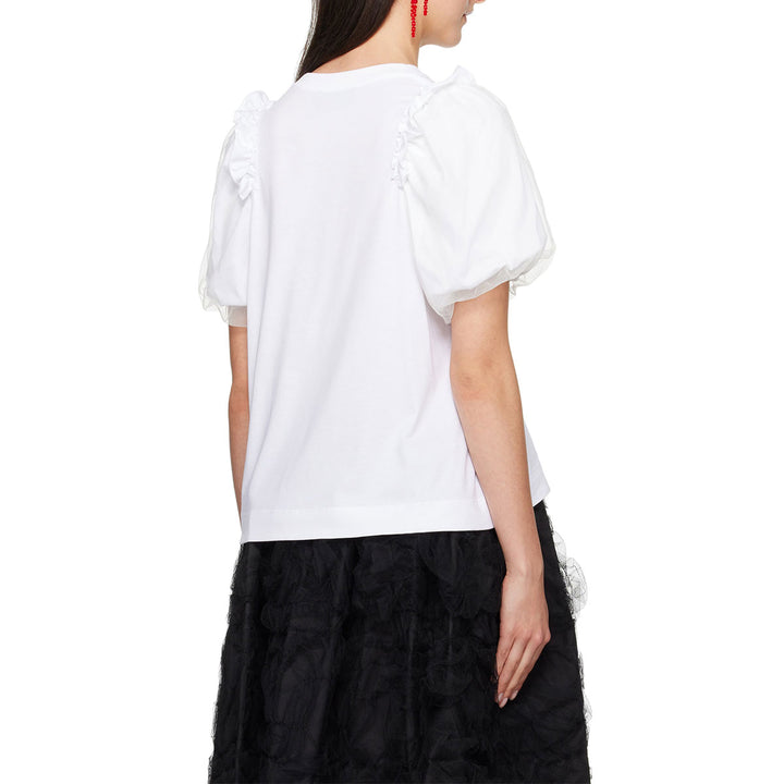 Simone Rocha - Puff Sleeve Frill T-shirt w/turbo