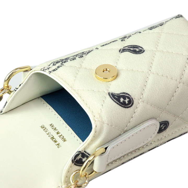 THE WORLD IS YOURS - Paisley Quilting Mini Pouch (GOLD/SHORT)