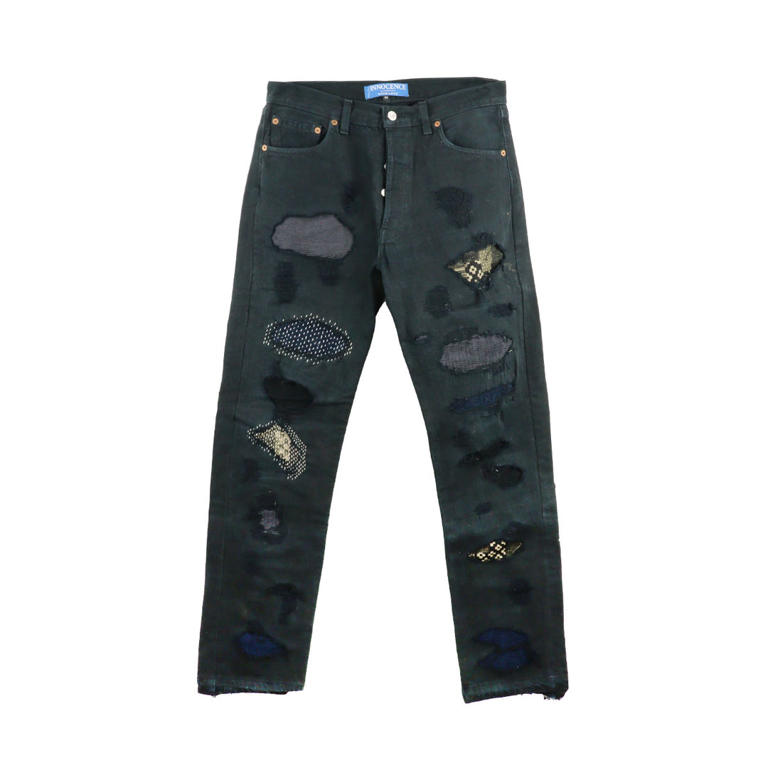 INNOCENCE NY - SASHIKO DESTROY DENIM PANTS 33