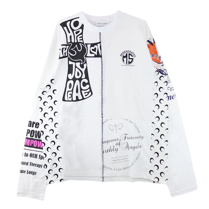 Marine Serre - REGENERATED GRAPHIC LONG SLEEVES T-SHIRT