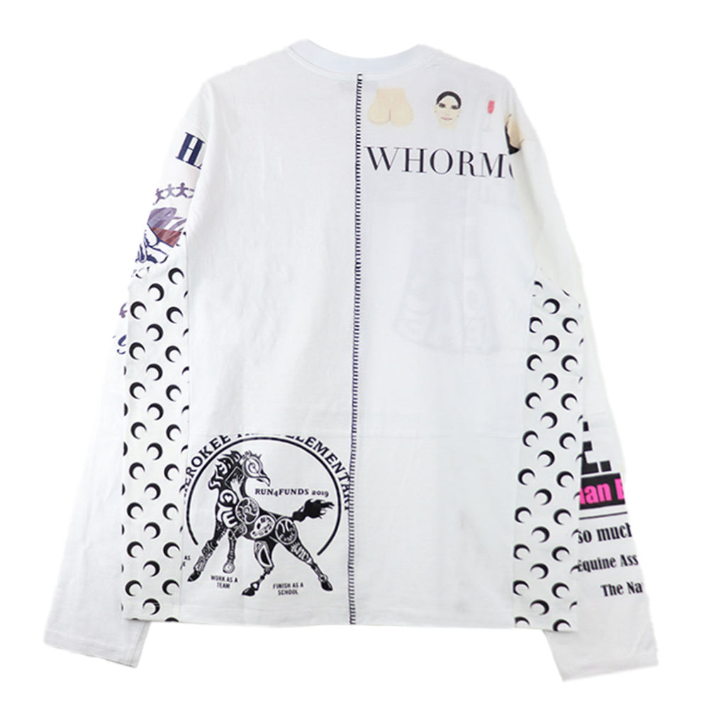 Marine Serre - REGENERATED GRAPHIC LONG SLEEVES T-SHIRT