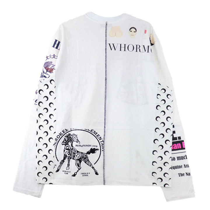 Marine Serre - REGENERATED GRAPHIC LONG SLEEVES T-SHIRT