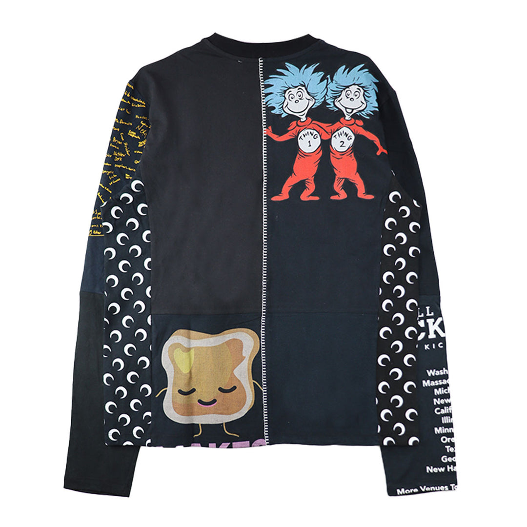 Marine Serre - REGENERATED GRAPHIC LONG SLEEVES T-SHIRT