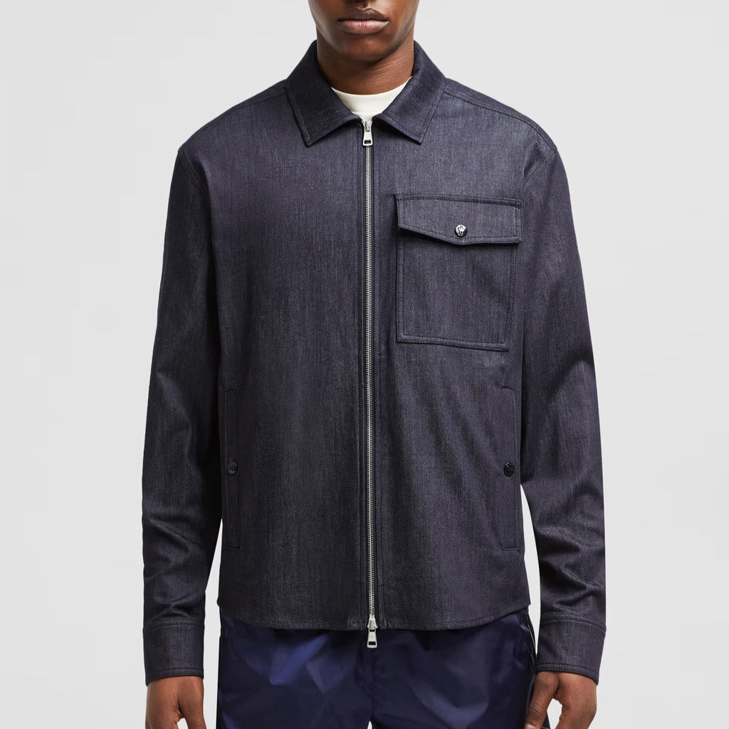Moncler - デニムジップアップシャツ