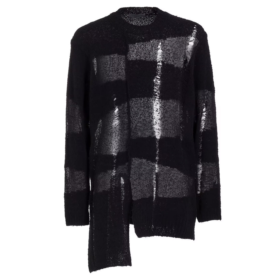 Yohji Yamamoto - 5G RANDOM DAMAGE PROCESSED PULLOVER