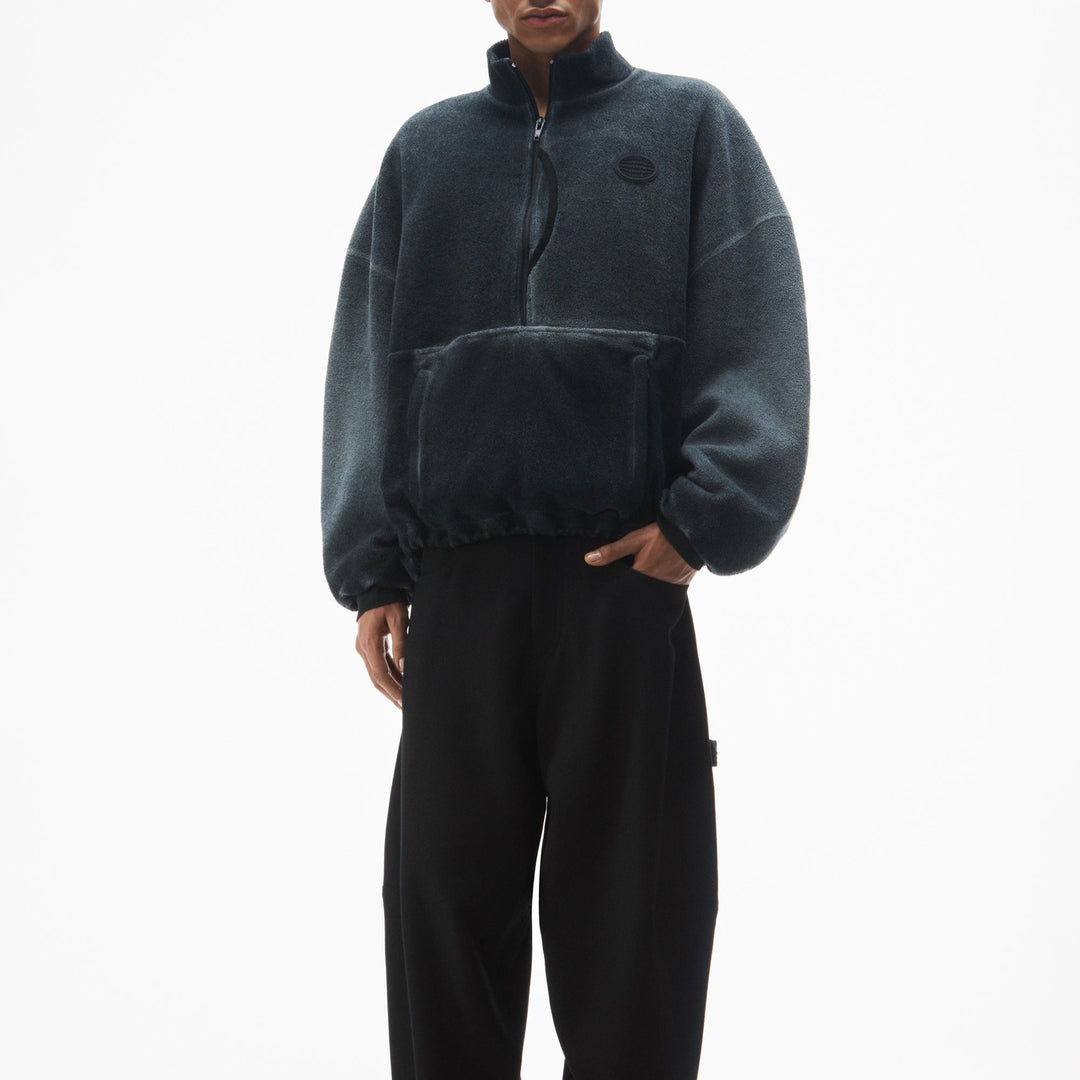 Alexander Wang - コットン オーバーサイズ ジップアップ フーディー