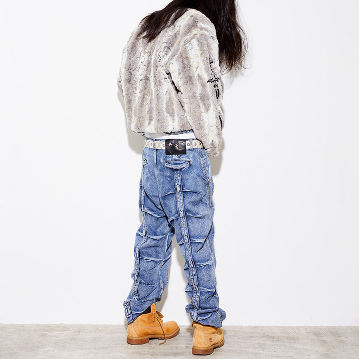 THUG CLUB - JINDO MIX Fur Jacket