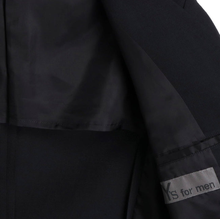 Ys for men - WOOL GABARDINE DOUBLE JACKET