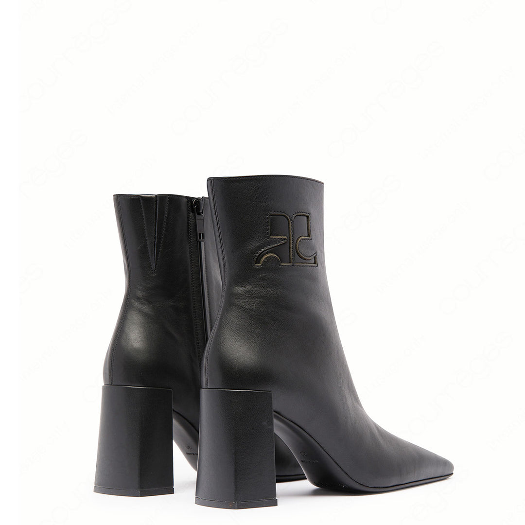 courrèges - HERITAGE LEATHER ANKLE BOOTS