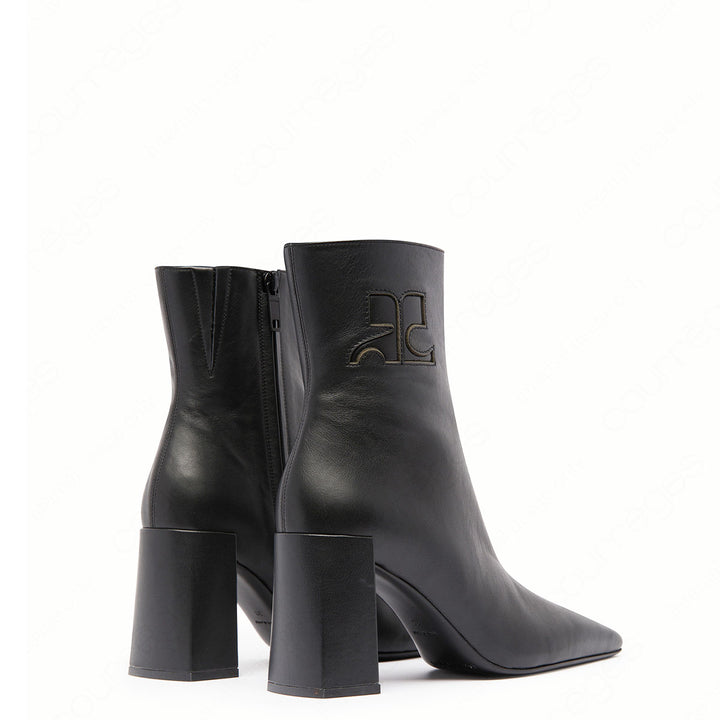 courrèges - HERITAGE LEATHER ANKLE BOOTS