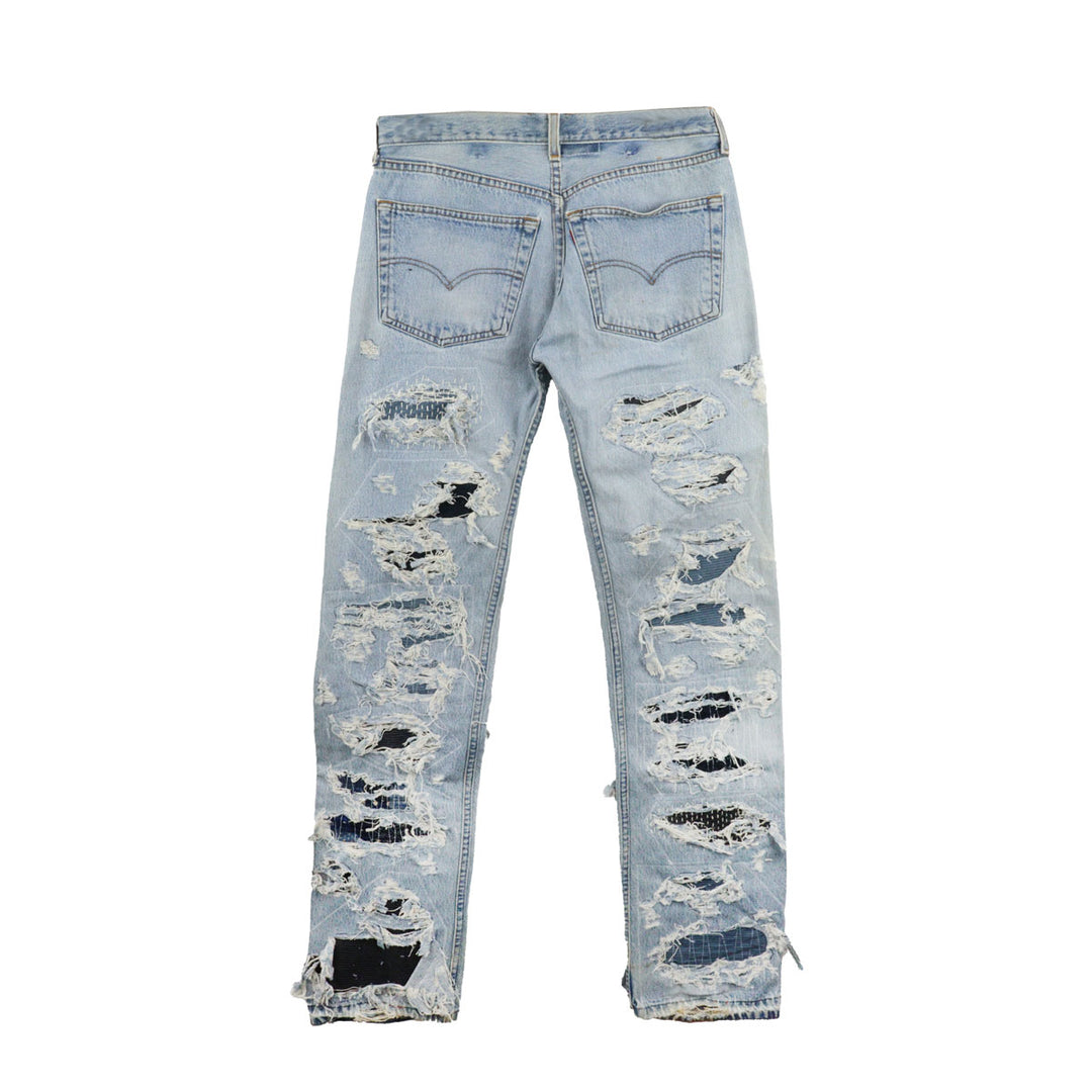 INNOCENCE NY - SASHIKO DESTROY DENIM PANTS 32