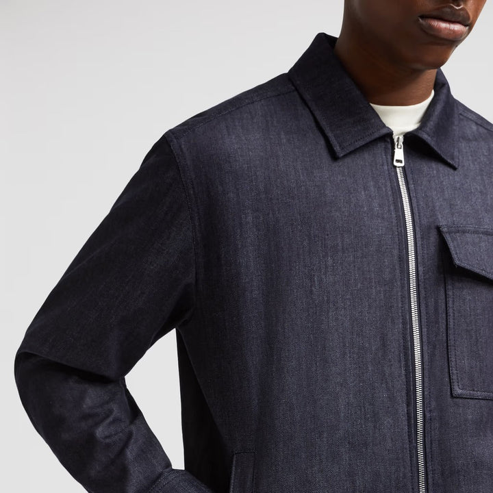 Moncler - デニムジップアップシャツ