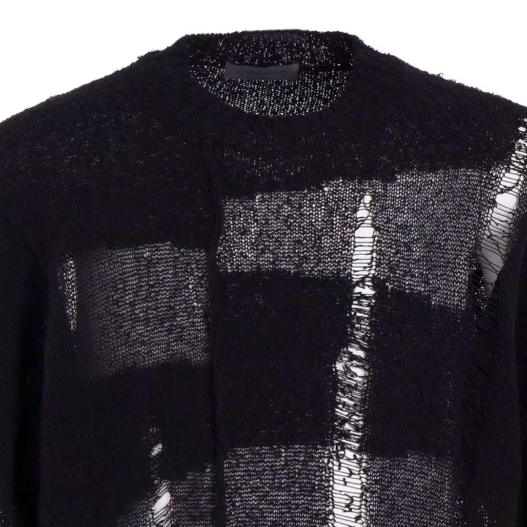 Yohji Yamamoto - 5G RANDOM DAMAGE PROCESSED PULLOVER