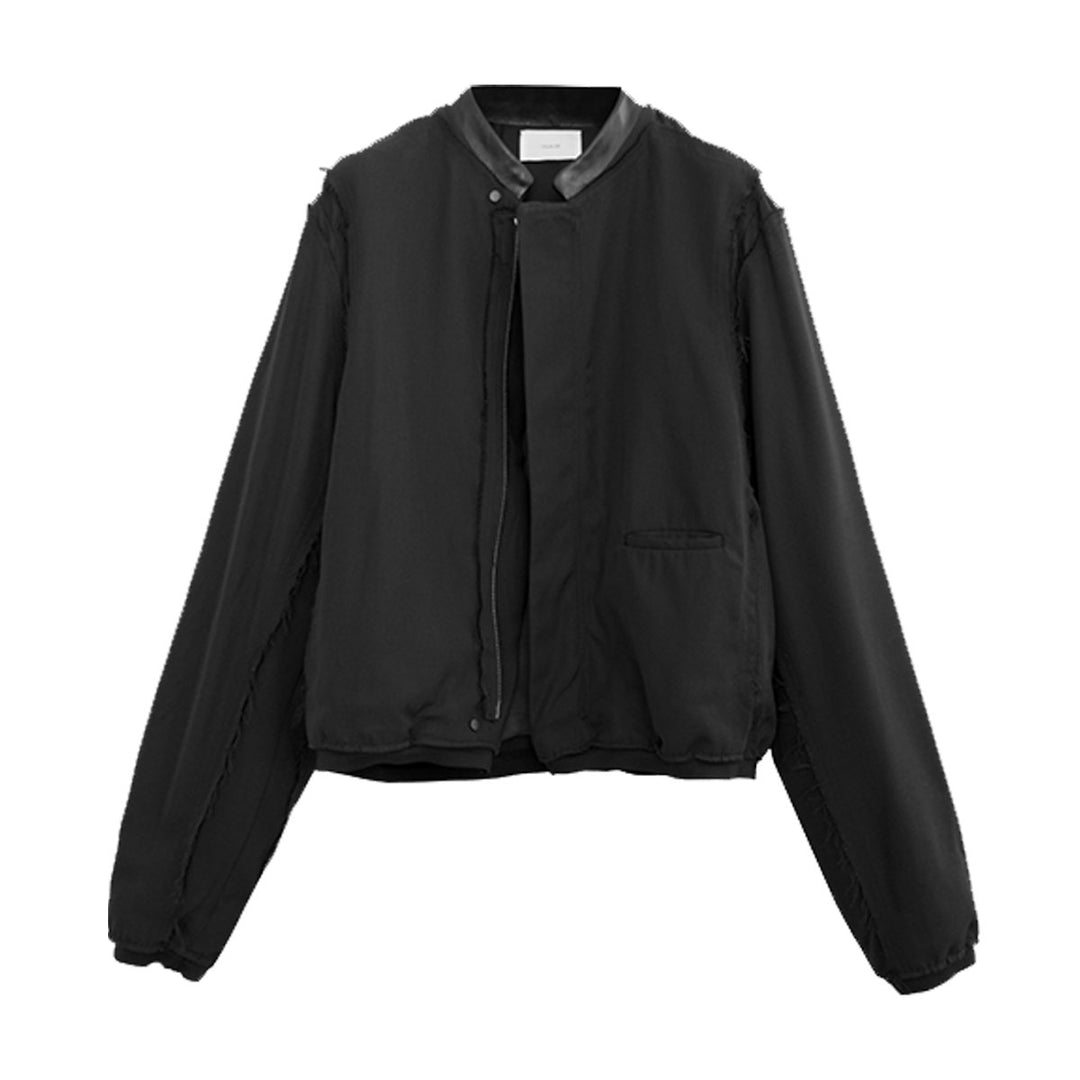 VUJADE - EVA PANELED BOMBER(襟レザーブルゾン)