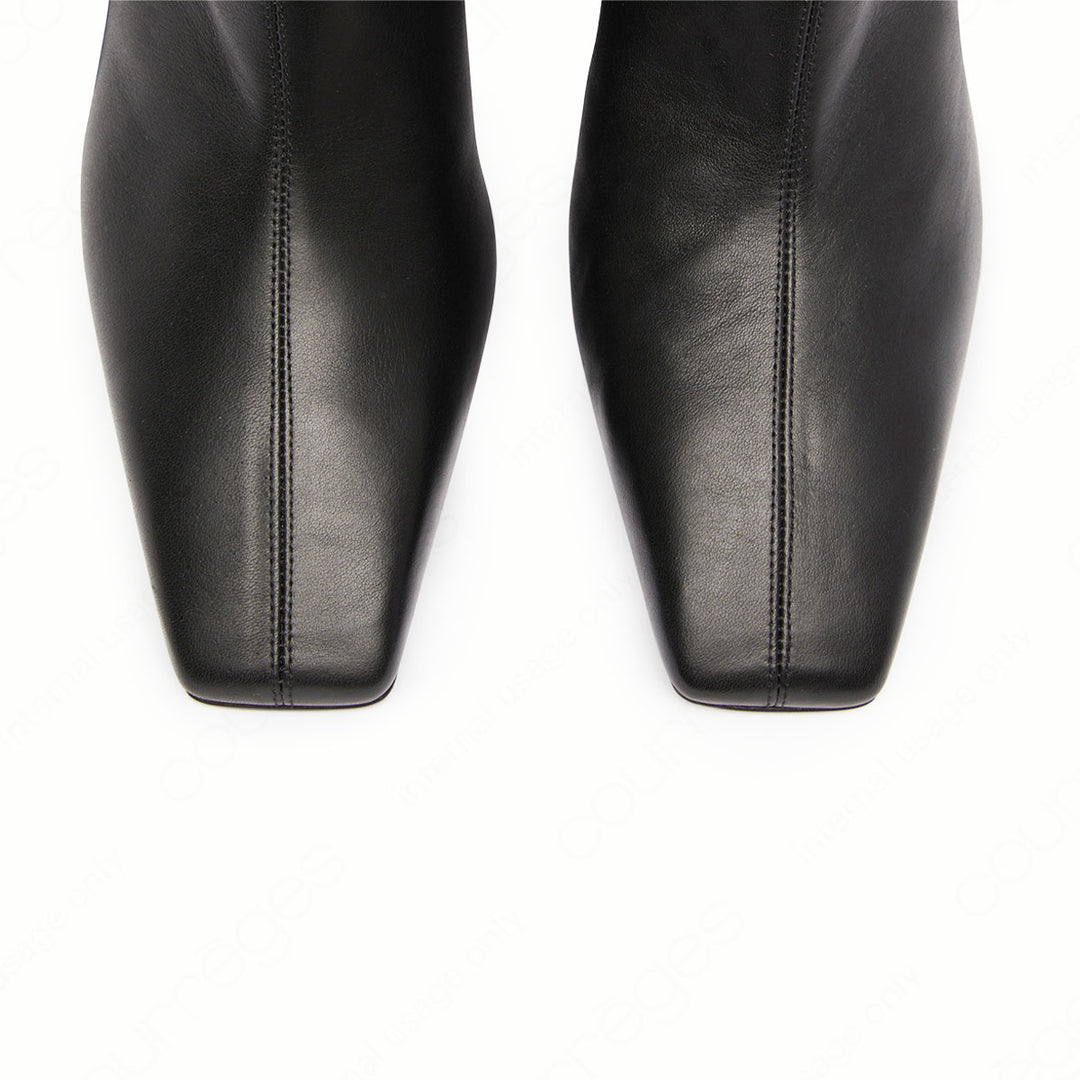 courrèges - HERITAGE LEATHER ANKLE BOOTS