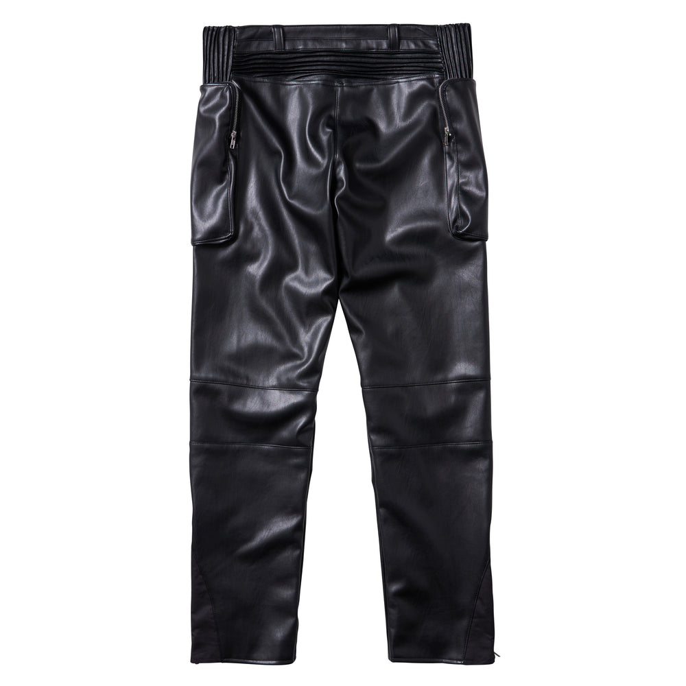SHERMER - V-Leather Biker Pants