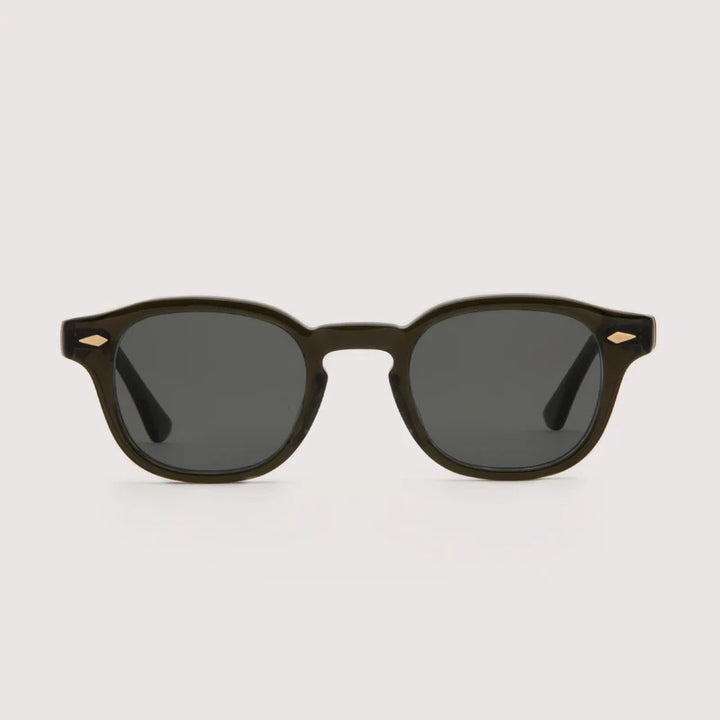 NOCHINO OPTICAL - NOCHINO #6 CLEAR SMOKE OLIVE × GREY GREEN to D.GREY (調光モデル)